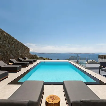 Villa Stunning Oceanview Mykonos | 5 Bedrooms | Perseus | Amazing Location Overlooking Sea & Private Pool | Faros